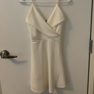 TOBI cream colored, short skater dress, Size S/P